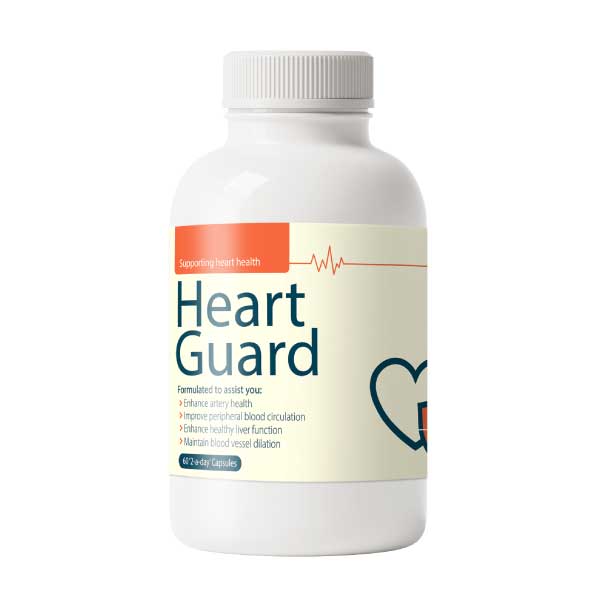 One bottle of Heart Guard supplement displayed on a white background.