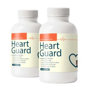 Two bottles of Heart Guard supplement displayed on a white background.
