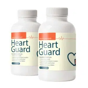 Two bottles of Heart Guard supplement displayed on a white background.